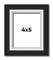 Photo Size Flat Silver Picture Frame - UV Acrylic, Foam Board Backing, Hanging Hardware